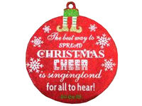 Decorat suspendabil "Glob Merry Christmas" 30cm