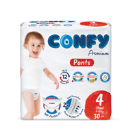 Scutece-chiloțel pentru copii Confy Premium Pants Nr.4 MAXI, 30 buc.