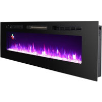 Șemineu electric ArtFlame Hermes Multicolor, 465x1270x121 mm, Negru