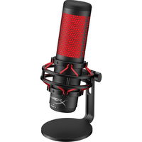 Микрофон для ПК HyperX HX-MICQC-BK/4P5P6AA, QuadCast, black/red