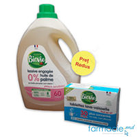 Biovie Detergent lichid cu Aloe vera  BIO 3 L+ Biovie Tablete pt masina de spalat vase  BIO N30 Set