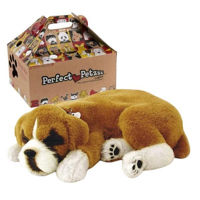 Jucărie de pluș Perfect Petzzz 91-08 Cățeluș Boxer cu imitație de respirație