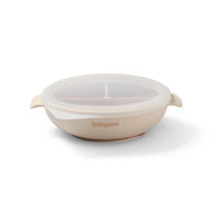 Посуда для кормления BabyOno 1661/03 Placa de silicon cu ventuza si capac (bej)