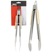 Товар для пикника BBQ 55394 Cleste pentru gratar 38cm, maner lemn