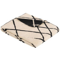 Домашний текстиль Ibena 3579/380 Jacquard Decke Palin Beige/black