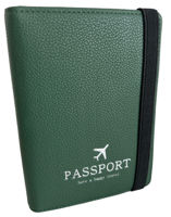 Passport cover Travel Green