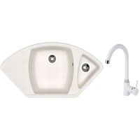 Мойка кухонная со смесителем Dr.Gans Gabi + SanDonna F 7073 alb