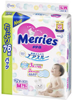 Подгузники Merries M (6-11 kg) 76 шт