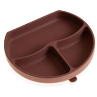 Посуда для кормления BabyJem 715 BABYJEM Farfurie din silicon cu 3 compartimente Mocha