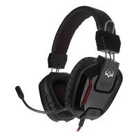 Gaming Headset SVEN AP-G555MV, 40mm drivers, 20-20000Hz, 32 Ohm, 99dB, 290g., 2x3.5mm, Black/Red
