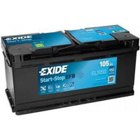 Автомобильный аккумулятор Exide START-STOP EFB 12V 105Ah 950EN 392x175x190 -/+ (EL1050)