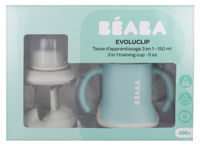 Поильник Beaba 3 в 1 Evoluclip – Blue