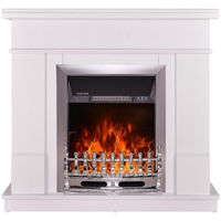 Șemineu electric ArtFlame Rodos & Galileo silver, 1000x1034x300 mm, Alb