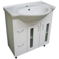 Шкаф под умывальник Aquaplus Clasic 75 cu usi de sticla cu 7075