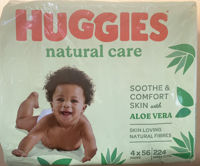 Влажные салфетки Huggies Natural Care, 4 x 56 шт