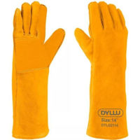Средства индивидуальной защиты Dyllu Кожаные сварочные перчатки DTLG2114 (50879)