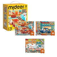 Головоломка Mideer MD1478 Puzzle Echipa de Salvare, 3 în 1 (nivelul 3)