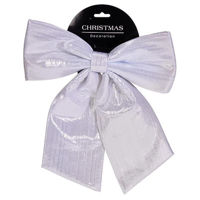 Decor de Crăciun și Anul Nou Promstore 56472 Fundita decorativa 28x34x2.5сm, argintie