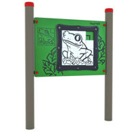 Accesoriu pentru teren de joacă PlayPark 4545 Panou interactiv Puzzle Broasca