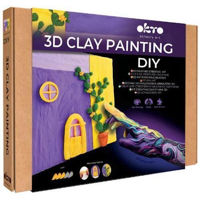 Набор для творчества Okto 10065 Tablou 3D cu plastilină aerată Air Clay 30x30сm: Amiază de Lavandă