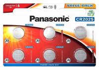 CR2025, Blister*6, Panasonic, CR-2025EL/6B