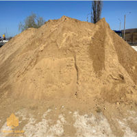 Просеянный песок из ПГС