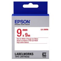 Tape Cartridge EPSON LK3WRN; 9mm/9m Standard, Red/White, C53S653008