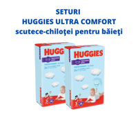 1 Set 2 pachete scutece-chiloţel Huggies pentru băieţel 3 (7-11 kg), 2x58 buc.