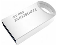 128GB USB3.1 Flash Drive Transcend "JetFlash 710S", Silver, Metal Case, Ultra-Slim (R/W:90/50MB/s)