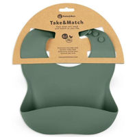 Bavețică Petite&Mars 706817 Baveta moale din silicon Take&Match Misty Green