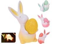 Сувенир пасхальный светящийся "Заяц с яйцом", 11cm, 4 дизайн