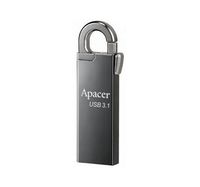 32GB USB3.1 Flash Drive Apacer "AH15A", Dark Gray, Metal, Keychain-Carabin, Capless (AP32GAH15AA-1)