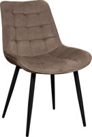 Стул Deco Hans Catifea Brown HLR49+Black Legs