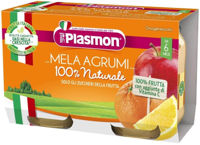 Plasmon пюре из яблок и цитрусовых (6+ мес) 2 х 104 г