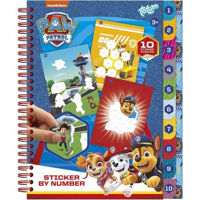Set de creație Totum TT721159 Paw Patrol, Carte de activitati cu autocolante pe numere, 1330D