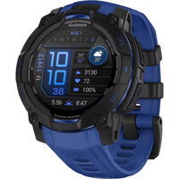 Смарт часы Garmin Instinct 3 – 45 mm, AMOLED, Black with Bolt Blue Band