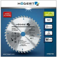 Диск отрезной Hoegert Полотно дисковой пилы 250*40T*30 HT6D790