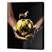 Tablou pe numere BrushMe BSB0008 Pictura pe numere 40x50cm Black Eco Seductiу aurie