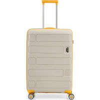 Чемодан CCS 5236 S White/Yellow
