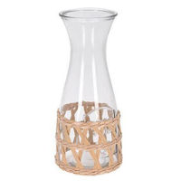 Veselă pentru băuturi Excellent Houseware 47330 Графин-ваза стеклянный с обвязкой 1.2l, 25.5cm