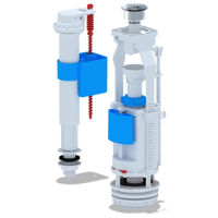 Унитаз Aniplast 19136 Set armatura 1/2" buton dublu crom (WC9510C)