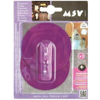 Аксессуар для ванной MSV 40999 Крючки самоклеющиеся 2шт круг 8cm, сиренев, пластик