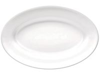 Platou 22cm Toledo oval, alb, opalglass