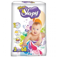 Sleepy Подгузники для детей 3, 5-9кг, 68 шт.