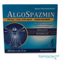 Algospazmin sol. inj. 500 mg/2 mg/0,02 mg/ml 2ml N5x2 (Balkan)