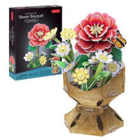 Конструктор Cubik Fun W3302h 3D puzzle Buchet de camelii, 108 elemente