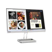 23.8" LENOVO L24i-40, Silver, IPS, 1920x1080,100Hz,FreeSync,4ms,250cd,CR1300:1,D-Sub+HDMI, Speakers
