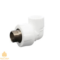 Фитинг угловой М 20x3/4" белый ППР (10)