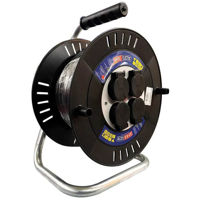 Удлинитель электрический Horoz 72421 cu tambur, 20m, 4 prize, 3x2.5mm2, 16A (310.120.101)