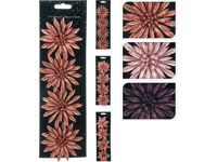 Decoratiune pentru brad "Flori de Craciun" 4buc 8cm, 3 culori